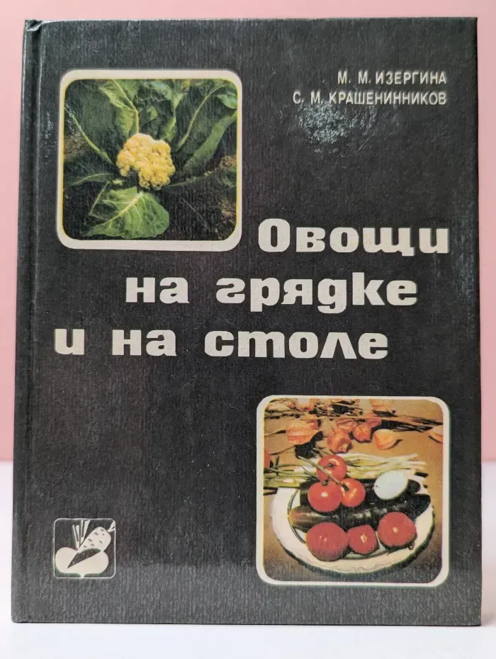 Овощи на грядке и на столе