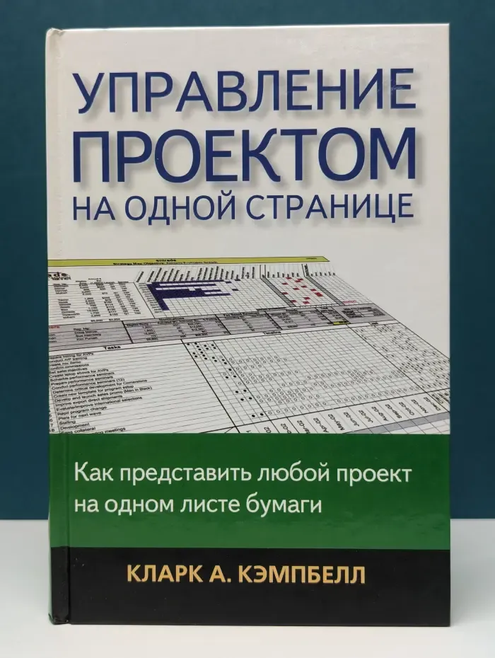 Управление проектом на одной странице. Как представить любой проект на одном листе бумаги