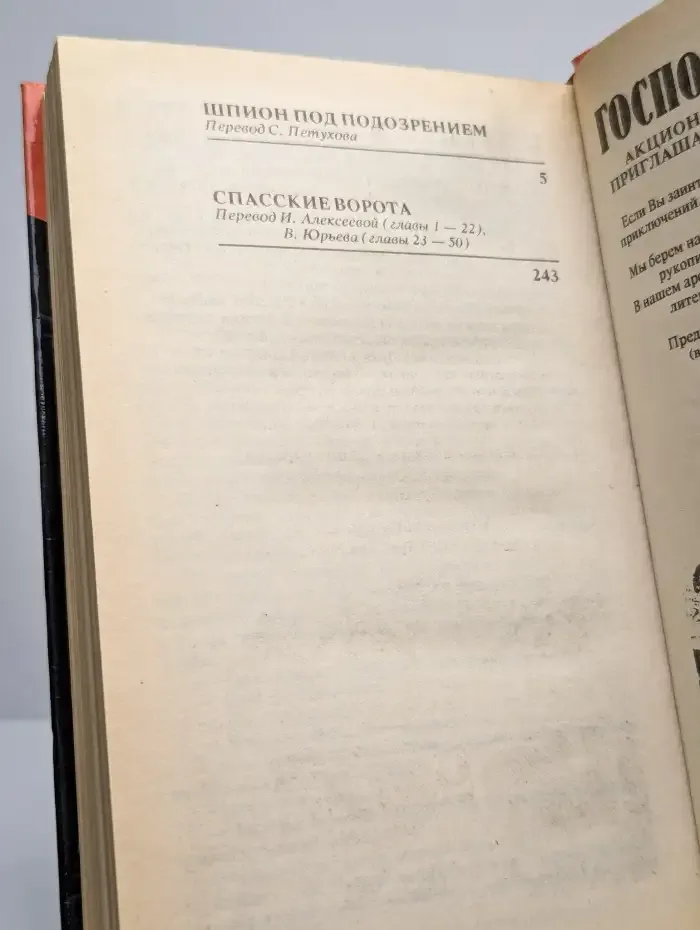 Шпион под подозрением. Спасские ворота