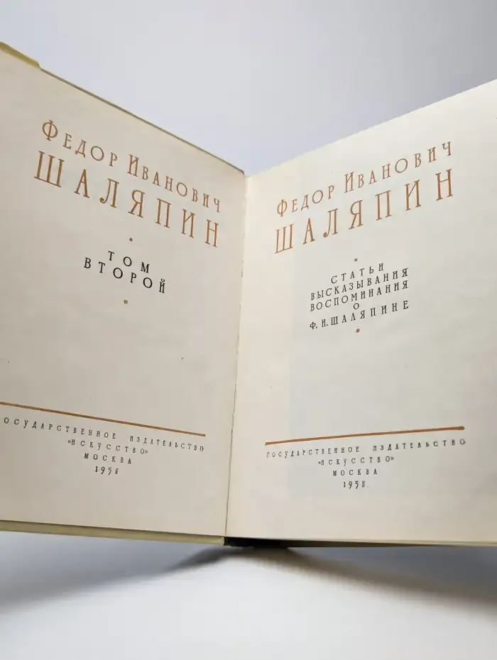 Шаляпин. Том 2. Статьи. Высказывания. Воспоминания
