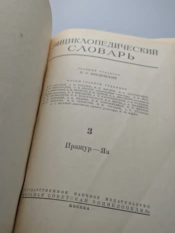 Энциклопедический словарь. Том 3. Пращур-Яя