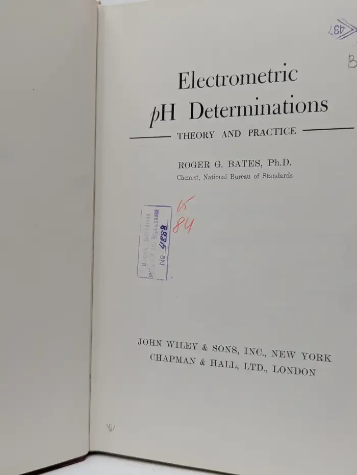 Electrometric pH Determinations: Theory and Practice