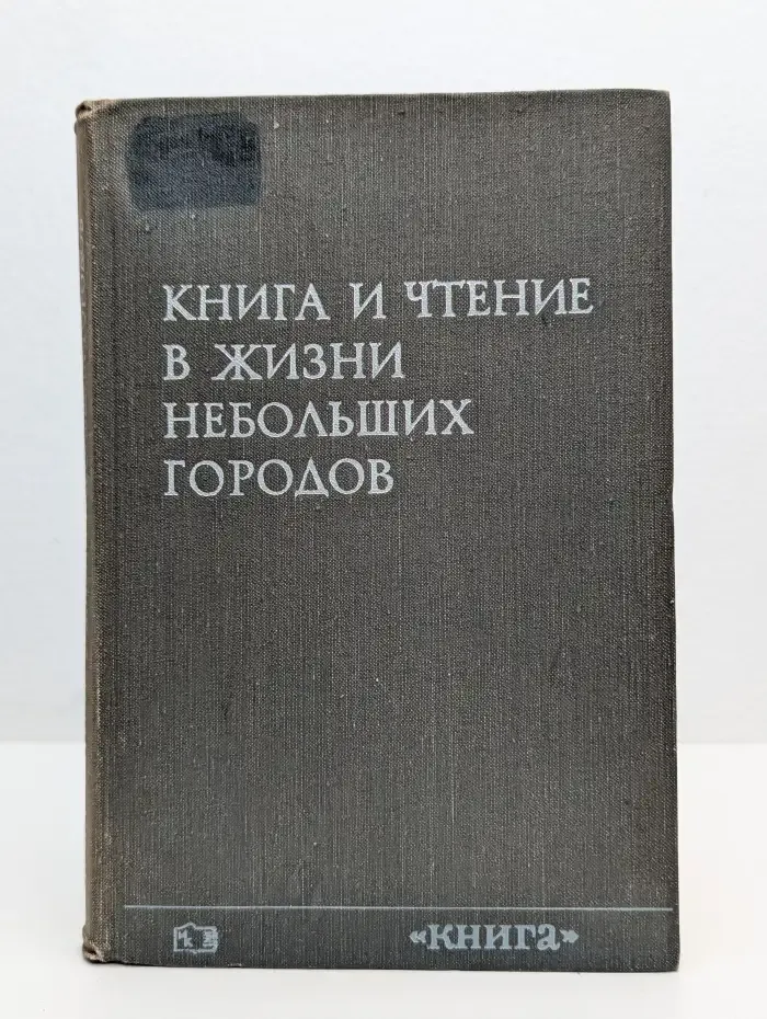 Книга и чтение в жизни небольших городов