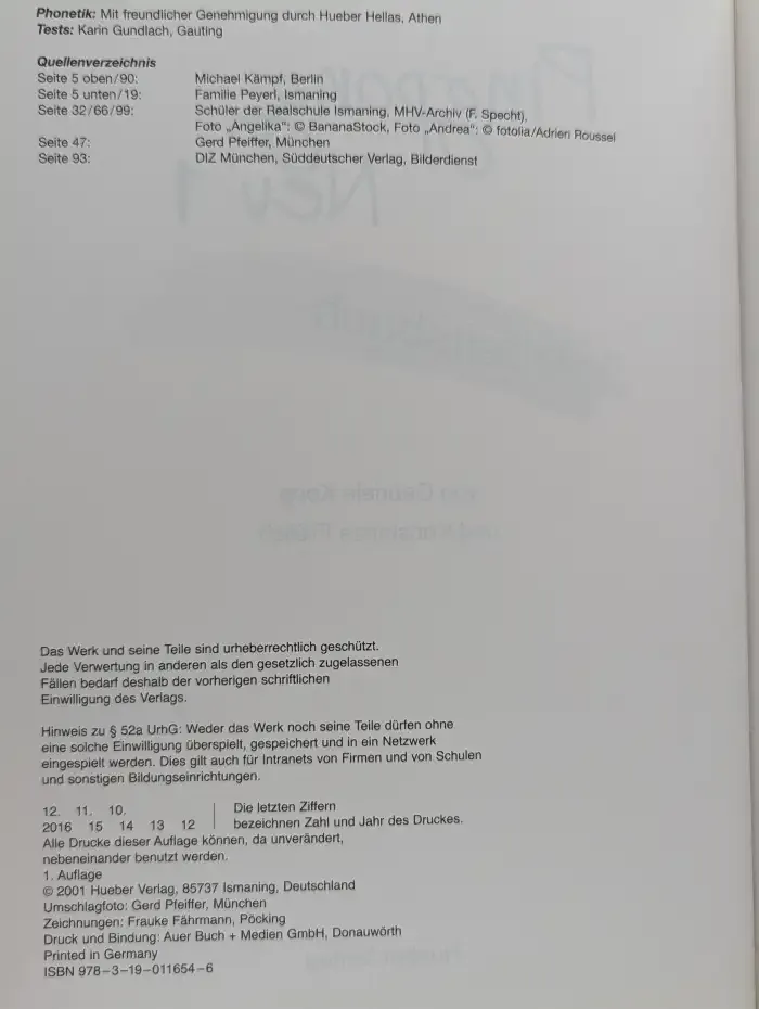 Pingpong Neu 1 Arbeitsbuch