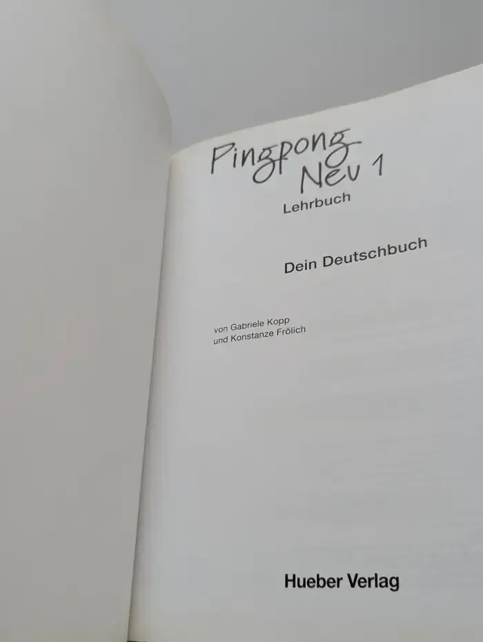 Pingpong neu 1. Lehrbuch
