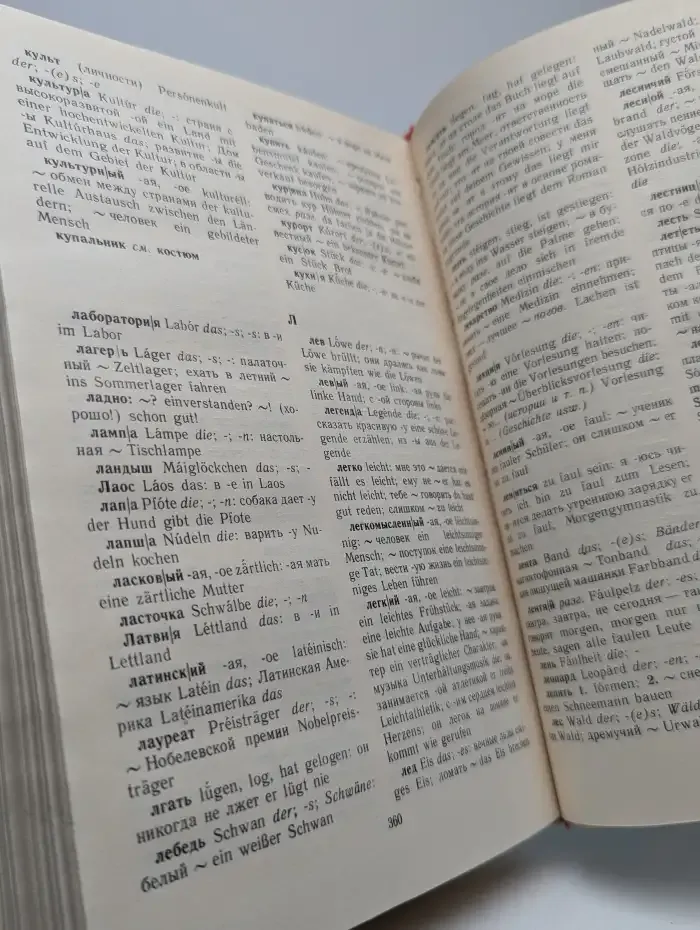 Учебный немецко-русский и русско-немецкий словарь