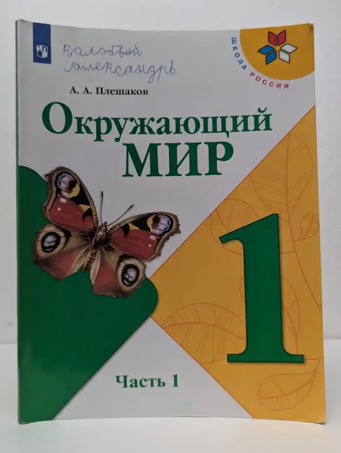 Окружающий мир. 1 класс. Учебник в 2 частях. Часть 1
