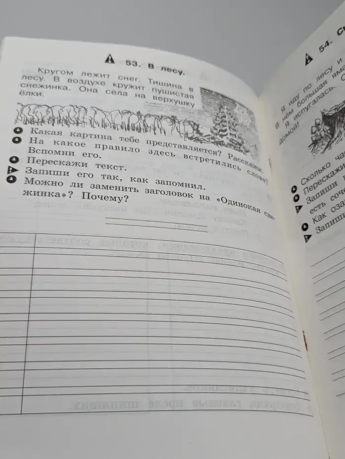 Учимся писать изложение и сочинение. 1 класс. Рабочая тетрадь. Часть 2