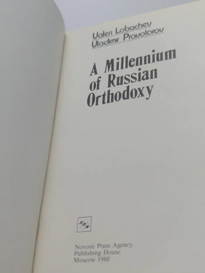 A Millennium of Russian Orthodoxy