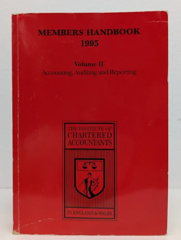Members Handbook. 1995. Volume 2. Accounting, Auditing and Reporting