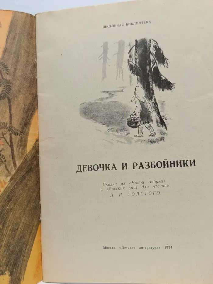 Школьная библиотека. Девочка и разбойники