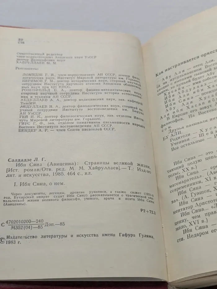 Ибн Сина Авиценна. Страницы великой жизни